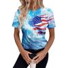 Top Feminino de Manga Curta com Estampa do Dia da Independência