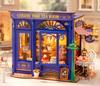 Leisure Time Tea Room DIY Miniature Toy 3D Wooden Puzzle Cozy Tea Room Miniature Openable Design Doll House Birthday Gift for Adults
