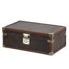 Handmade Retro Crazy Horse Leather Watch Display & Collection Box - Ten-Slot Drop-Proof Design
