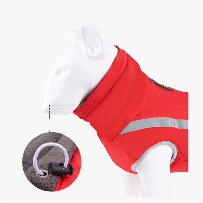 Reflektierende Wasserdichte Hundemäntel XL-6XL Übergröße Herbst Winter Warm Welpenkleidung Haustier Gepolsterte Jacke