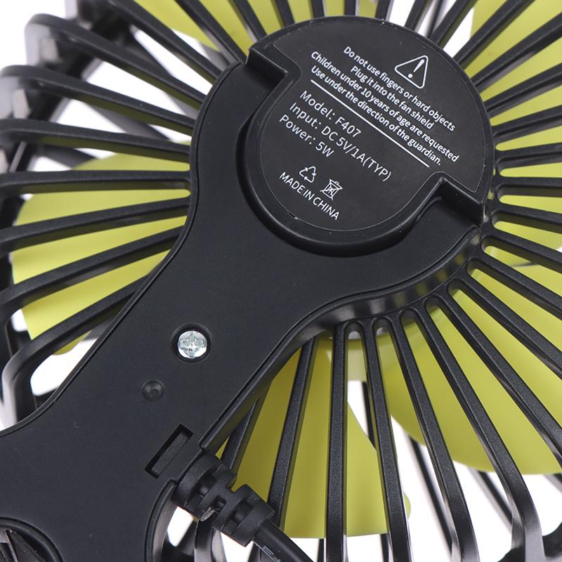 Ventilator USB cu 3 viteze pentru tetiera scaunului din spate al mașinii, ventilator de răcire cu aer pentru SUV, camion, auto