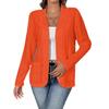 Cardigan elegant cu mâneci lungi, culoare uni, cu buzunare - Colecția de toamnă 2025