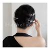 Herbeluemily Hair Stick, Simple Metallic Chic Design, Gunmetal + Silver, Approx. 17cm Length, for Kimono, Yukata, Formal, Casual, Parties, Gifts