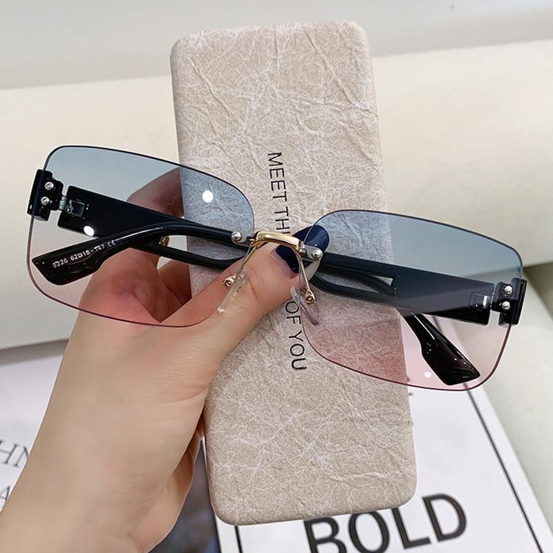 Fashion Square Frame Sunglasses Female Uv385 Protection Polarizedfree Tidal Look