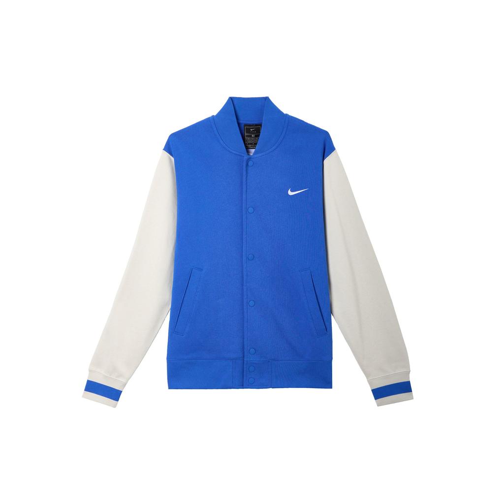 Nike SS25 Giacca Casual Comoda Color Block Manica Lunga Uomo Giacca Blu Reale IB8766-450