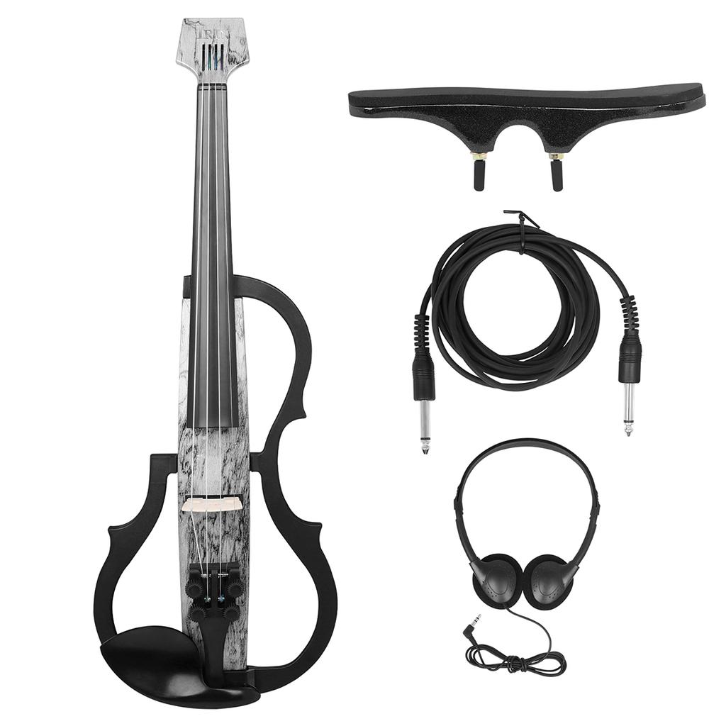 IRIN 4/4 Electric Violin Smart Silent Carbon Fiber Professional Technology Electric Violin with Shoulder Headphones Durable Part