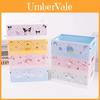 Caixa de Armazenamento de Plástico Dobrável para Mesa com Padrão Hello Kitty Kuromi Cinnamoroll para Quarto Infantil e Suprimentos de Arte para Maquiagem