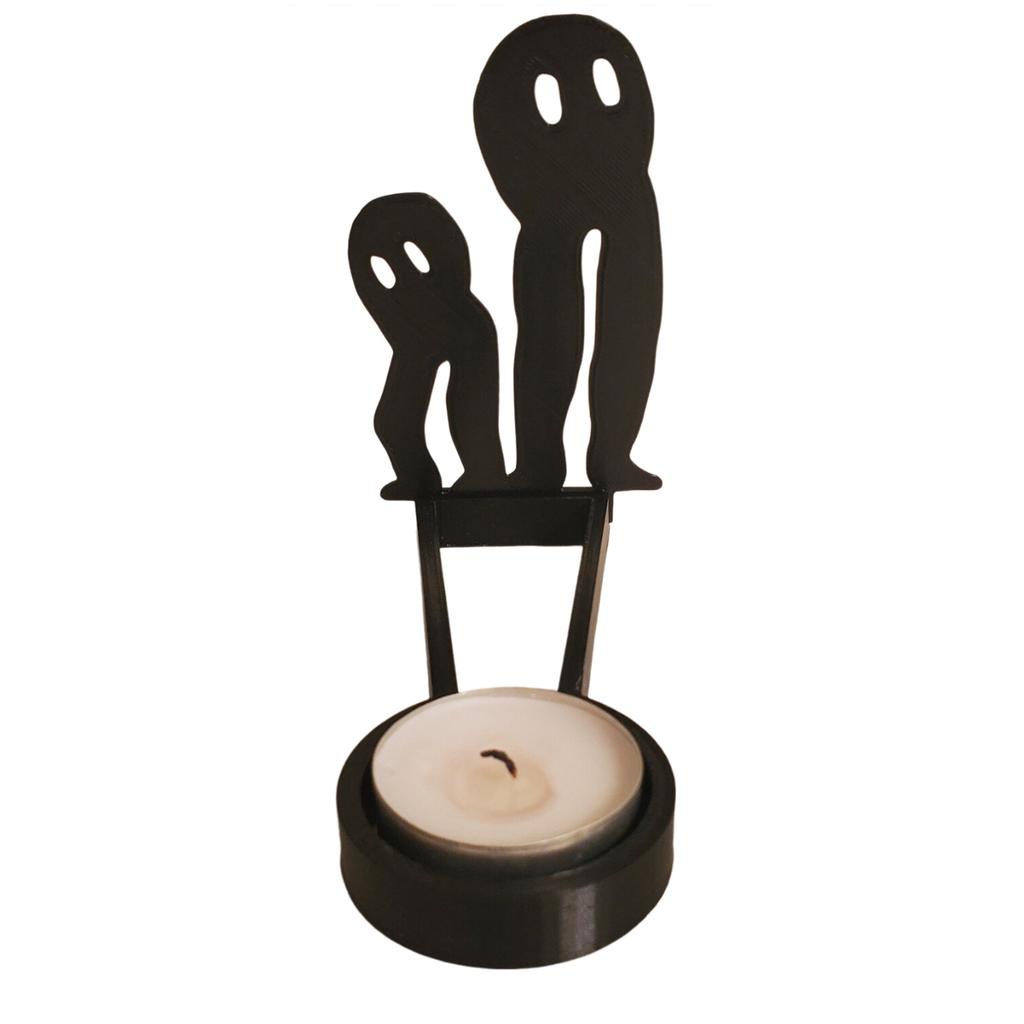 Funny Candle Holder Table Decoration Innovative Shaow-Candle Holder For Bedroom Decor