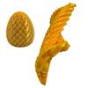 Twist Fidget Dragon Egg Figurine 3D Printed Spiral Dragon Egg Toy Rotating Fidget Puzzle Toy for Stress Relief Easter Basket Stuffers