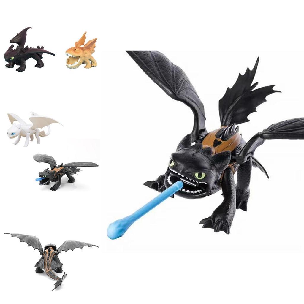 Dreamworks Dragons Figuren Sammlung Mini Ohnezahn Set für Kinder und Drachentrainer ab 4 Jahren