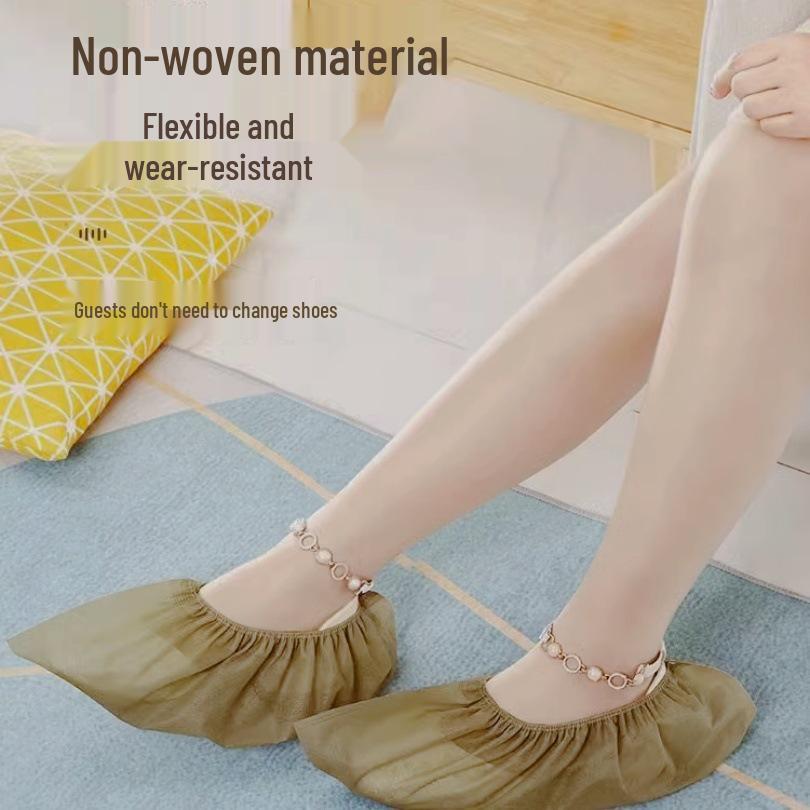 Disposable Non-Slip Indoor Shoe Covers - Thick, Dustproof, Wear-Resistant for Students & Adults