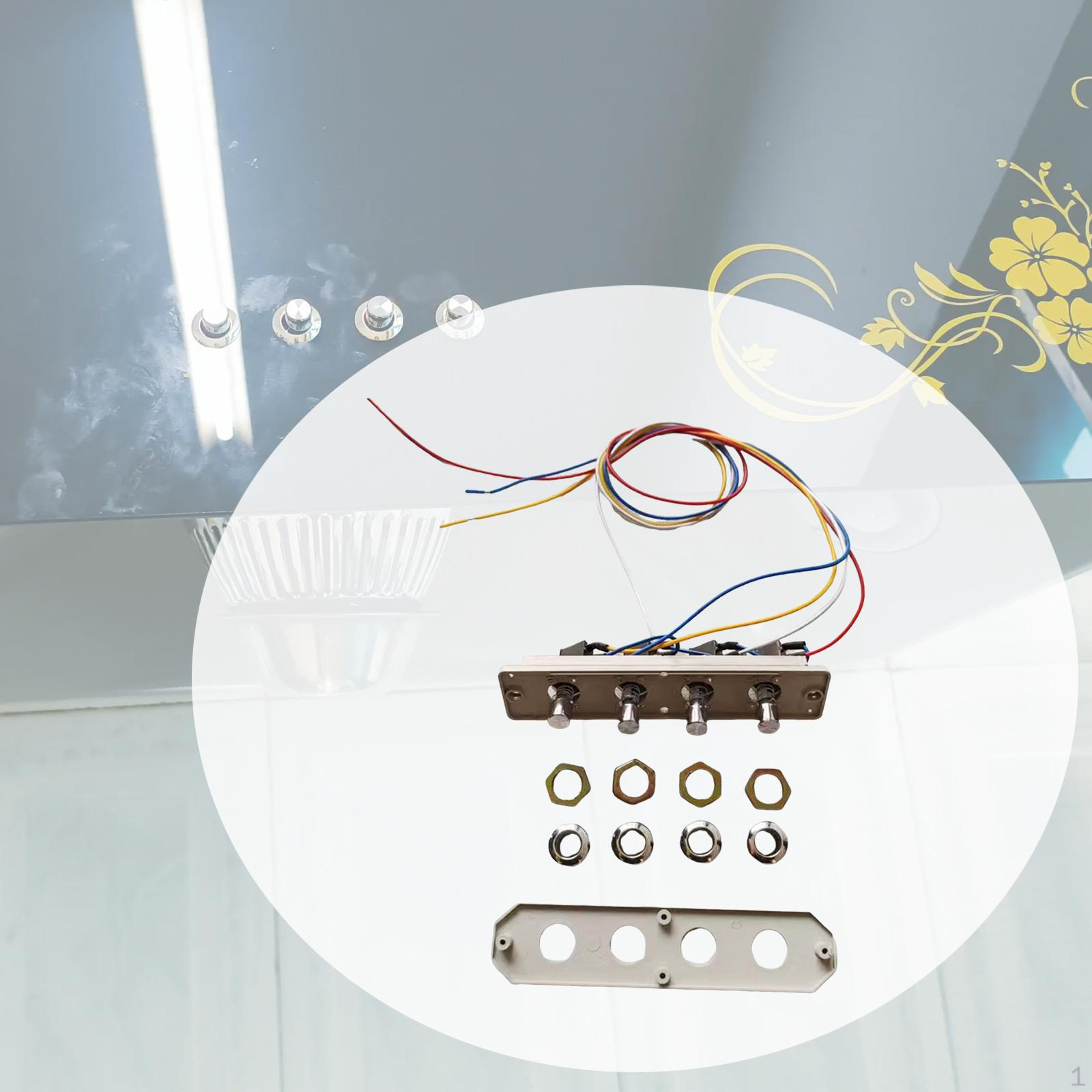 

Выключатель для кухонной вытяжки Профессиональный Легкая установка Модный 4 кнопки