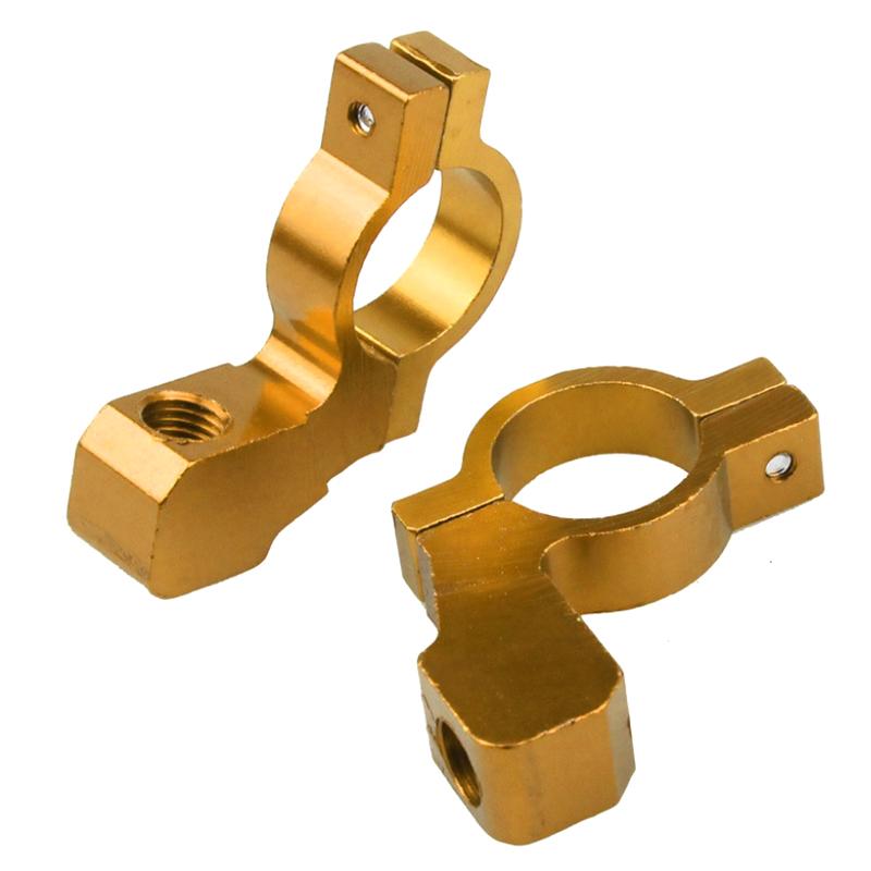 Support de Support de Fixation d'Adaptateur de Support de Rétroviseur Arrière Universel pour Moto Vélo VTT Serre-vis Aluminium CNC Guidon 22 mm 7/8 po