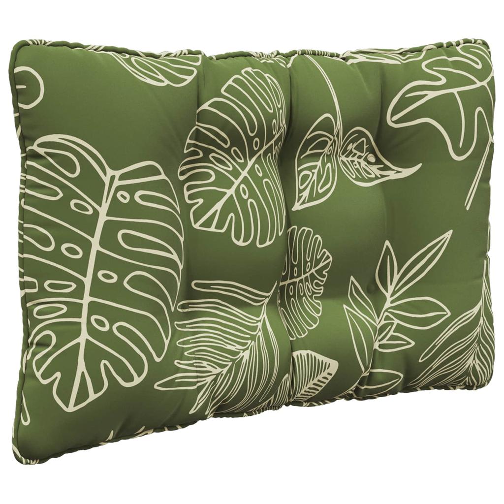 Outdoor Sofa Cushions 3 pcs Leaf Design Polyester