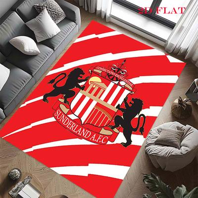 Sunderland Logo Poster Carpet Rug for Living Room Bedroom Home Sofa Decoration,Kids Play Nonslip Floor Mat