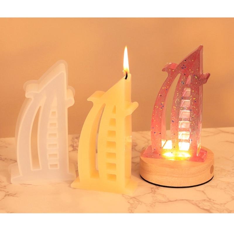 Architecture Candle Molds Building Silicone Moulds Casting Molds Handmade Resin Molds DIY Soap Molds for Candle Making
