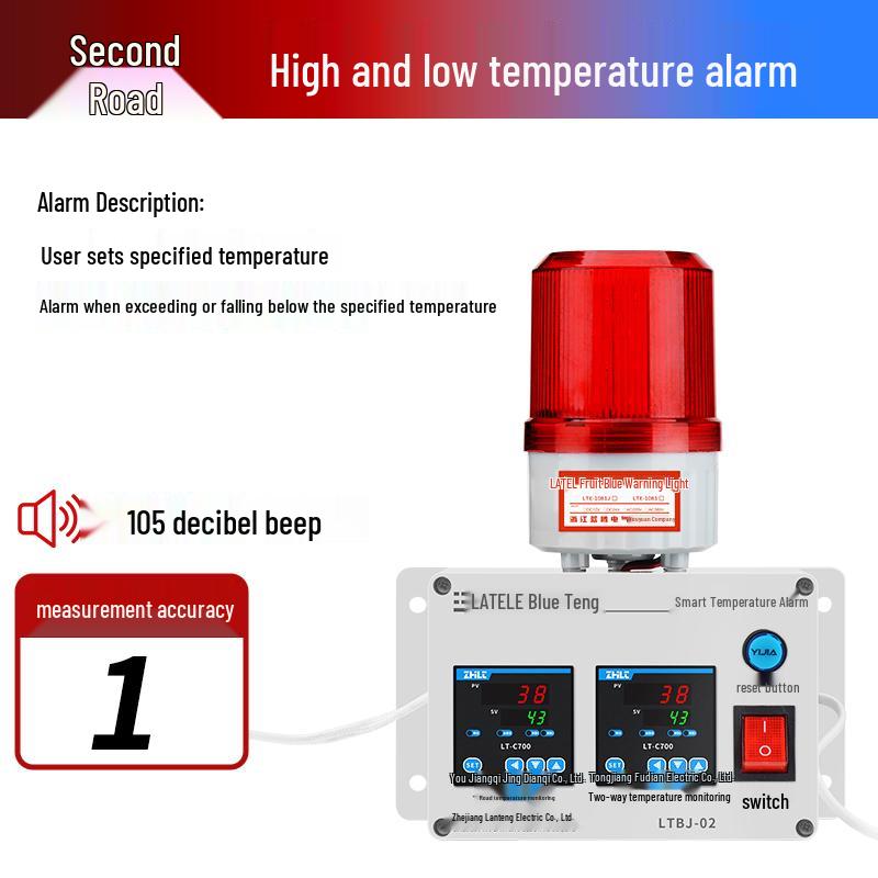 Room High/Low Temperature Alarm for Aquaculture and Oven