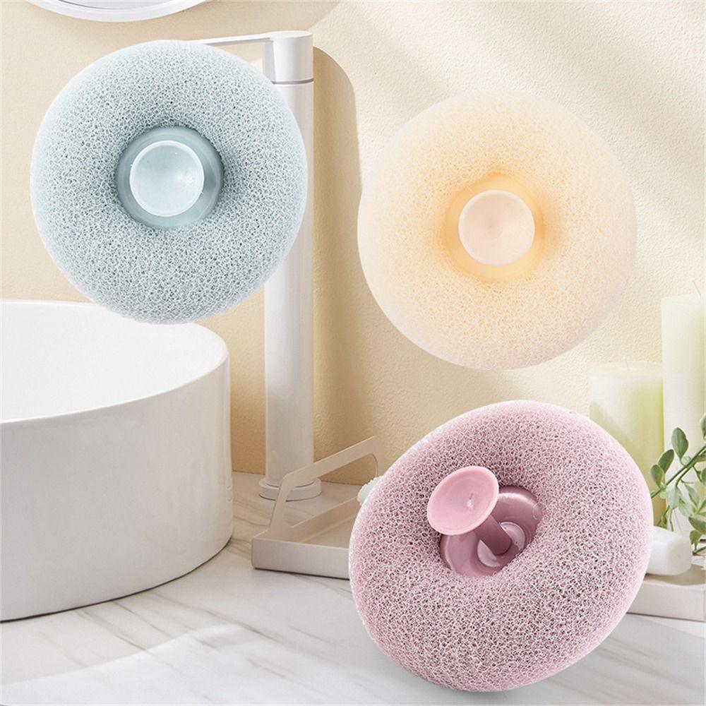 with Suction Cup Body Scrubber Rich Bubble Sponge Bubble Brush  Bathing Accessories