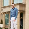 Olkeullaesig Alcsh013 Milano One-Piece Collar Denim Shirt_L.Blue
