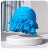 Women Ruffle Swim Cap Stretchy Ear Cover Hat Long Hair Protection Cap
