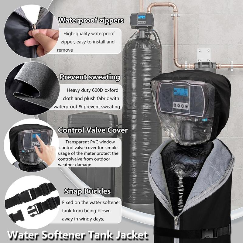 Water Softener Tank Jacket Cover,600D Oxford Fabric To Prevent Sweating,Outdoor Cover Rain Cover With Zipper-A87Q
