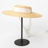 Summer straw hat hand-woven with straw bow ribbon outdoor travel sun protection beach hat sun hat  hats for woman