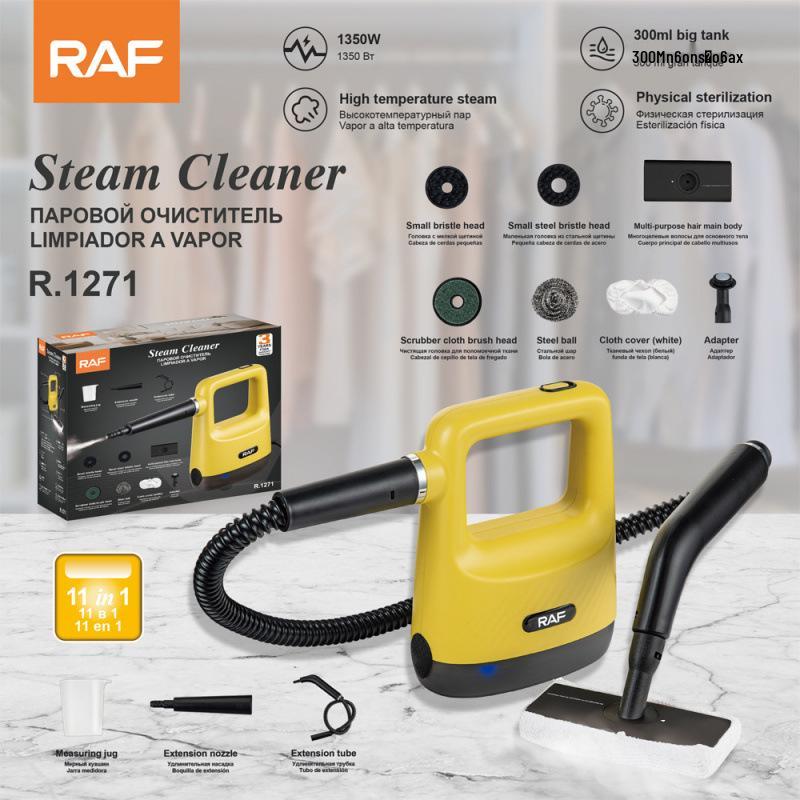 

RAF Compact Handheld High-Temp Steam Cleaner 7-Piece Set for Household Use EU Standard