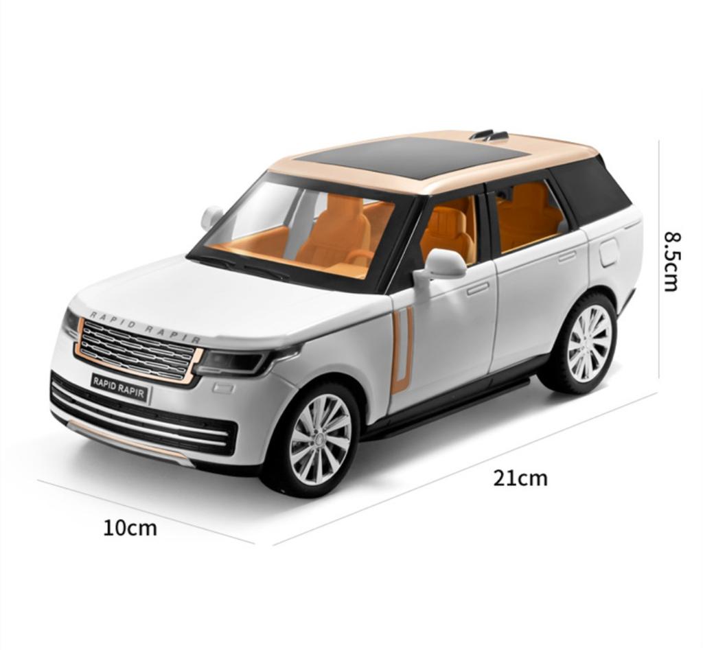 1/24 skala Range Rover SUV Metall Diecast Legering Lekebil Modell Lastebiler For Barn Leker Kjøretøy Hobby Collection
