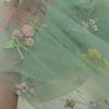 Chic Embroidery Lace Small Flower Butterfly Fabric Mesh Tulle Gauze Fabric DIY Wedding Dress Princess Tutu Skirt Crafts