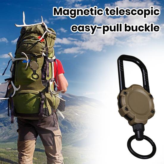Teleskopický magnetický řetízek na klíče Víceúčelový bezpečnostní přezkový batoh s vysokým odrazem Držák kroužku na klíče Campingové vybavení