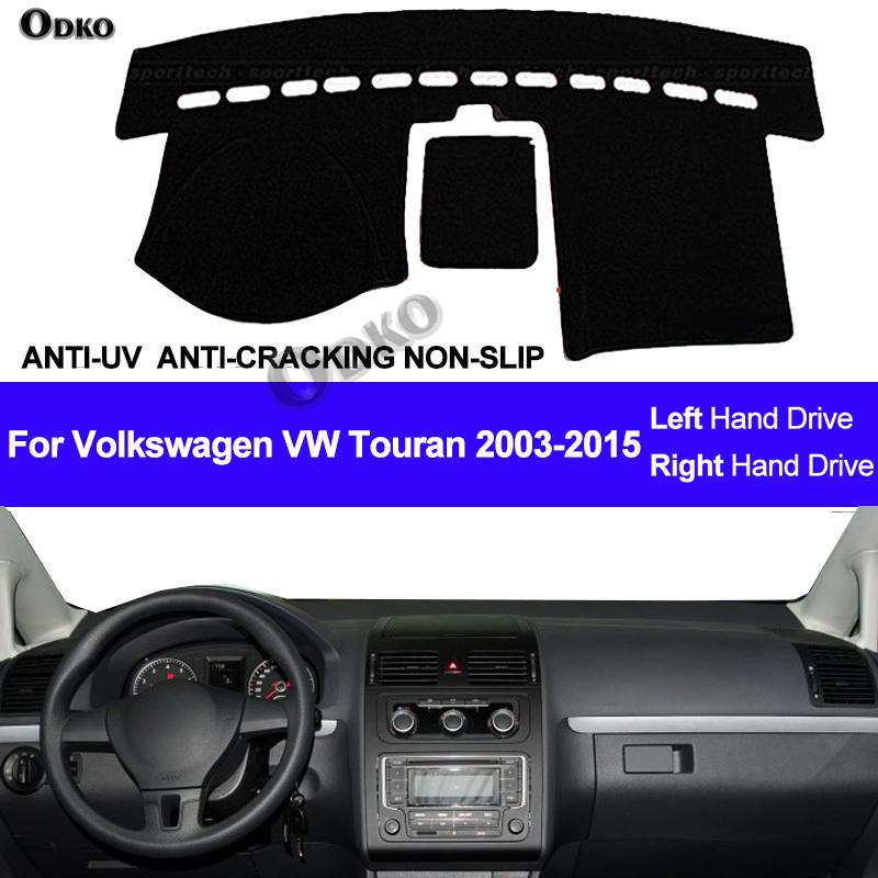 Copertura Cruscotto Auto Tappetino Cruscotto Per Volkswagen VW Touran 2003 2004 -2009 2010 2011 2012 2013 2014 2015 Tappetino Parasole Styling Auto