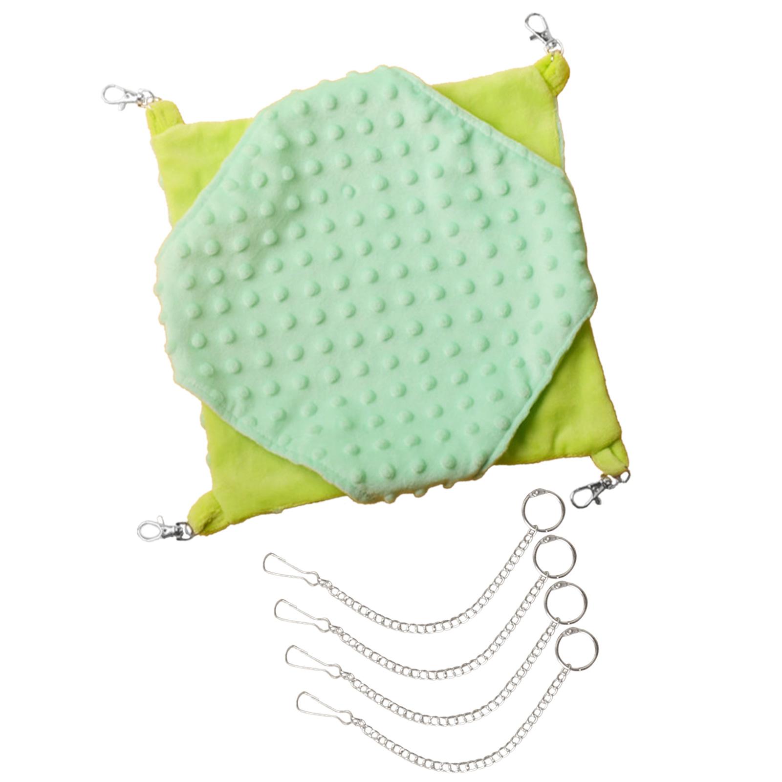 

Дышащая двухъярусная кровать-гамак для белок, подвесная двухъярусная кровать-гамак, зимние качели для хомяка, сахарных поссумов, хорька, аксессуары S