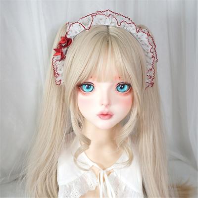 Rüschen-Spitzenbesatz Haarreif Schleife Haarbügel Für Anime-Event Treffen Verkleiden Und Tägliches Tragen Haarstyling-Nutzung
