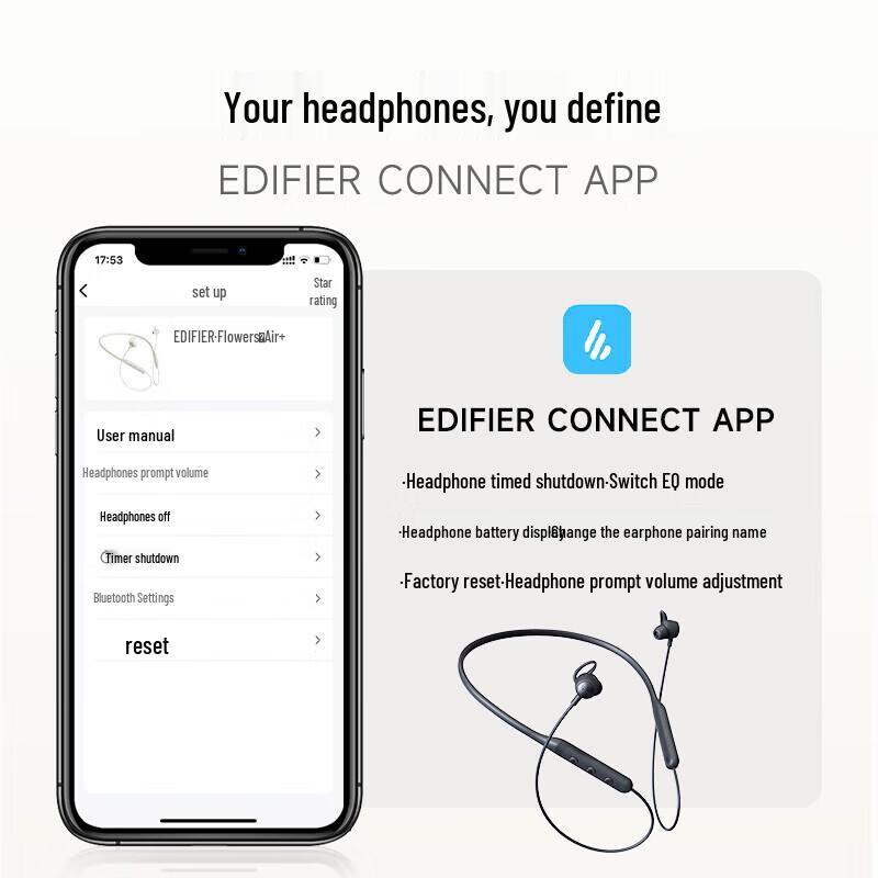 EDIFIER Air+ Neckband Sport Bluetooth Earphones