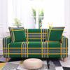 Striped Plaid Printed Couch Cover Sofa Cover For Living Room Elastic L -Shape Anti -Fouling Slipcovers Pets Chaselong Protector