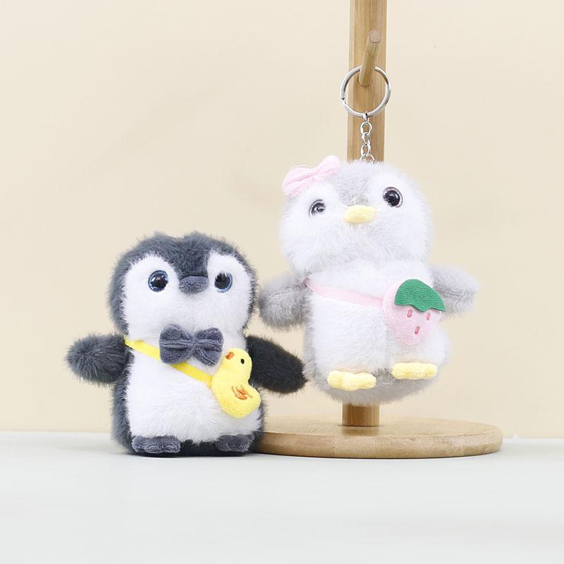 Süßer kleiner Pinguin Plüschtier Schlüsselanhänger Anhänger Rucksack Aufhänger Dekoration Geschenke