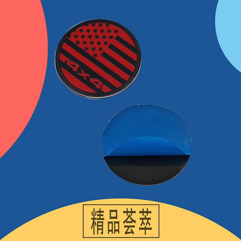 3D Aluminium American Flag Car Fender Rear Decal Emblem Badge Sticker Off-Road Vehicle Decoration Accessories