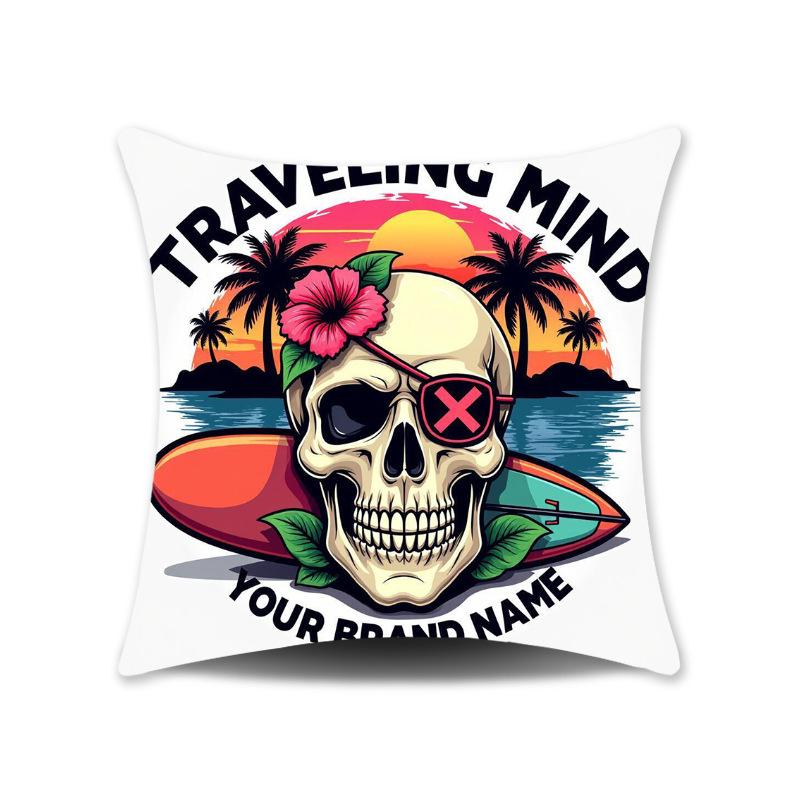 Neue Amerikanisch-Mexikanische Stil Kissenbezüge Bunte Karnevalsblume Totenkopf Sofa Dekorative Kissenbezüge