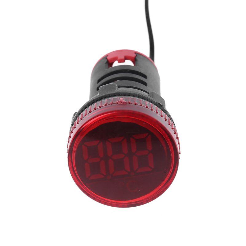 Indicator Luminos Termometru 22mm AC 50-380V pentru Vehicule pentru Mașini Camion Măsurare Temperatură Gama de Inducție -20-119℃