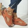 Outerwear, New Styles, Casual Shoes, Sandals, Women's Shoes, Breathable, Velcro, Hollowed Out Shoes, Wedge Sandals