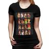 Defeated Portraits Super Street Fighter TShirt for Women Round Neck Streetwear T Shirts Womens Short Sleeve Clothes Tops