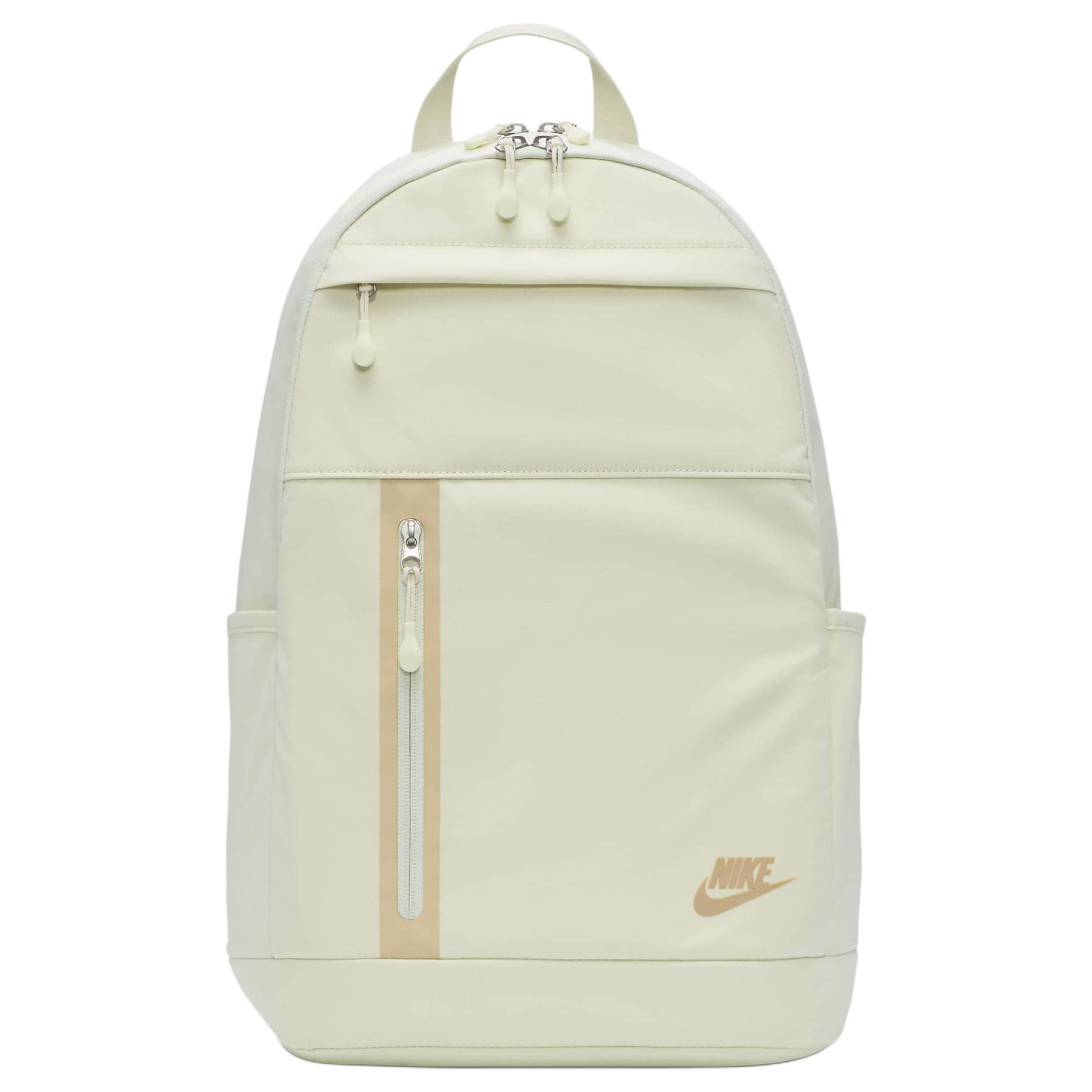 Nike 21L Fashion Sports Logo Polyester Backpack Unisex Backpack Sea-Glass Sesame DN2555-020 Ocean Glass & Sesame