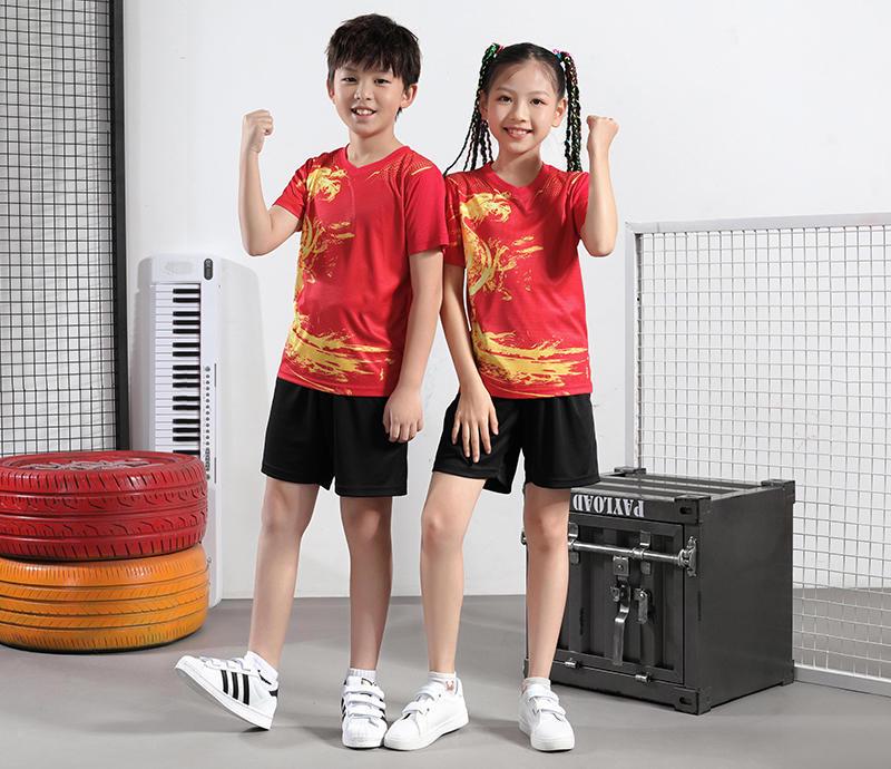 Kids' Quick-Dry Table Tennis and Badminton Sportswear Set