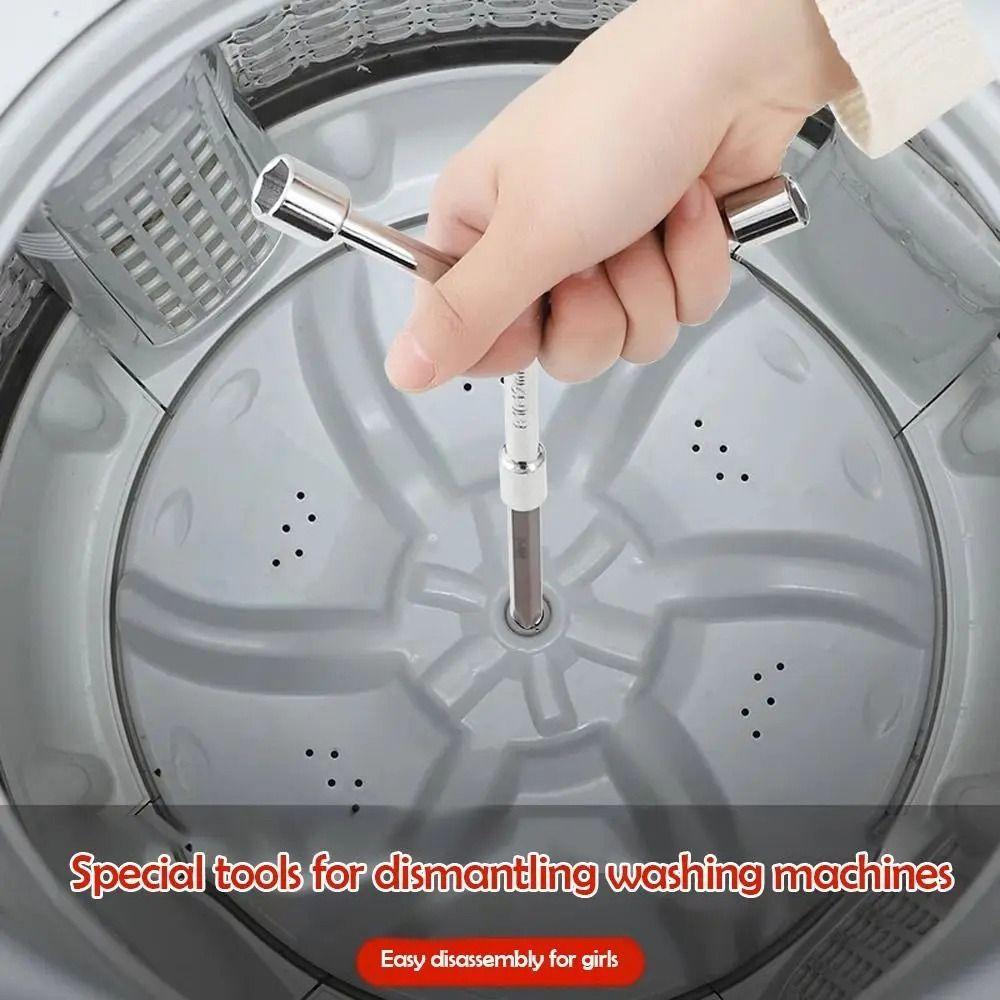 1Set Carbon Steel Impeller Removal Tool Inner Drum Wrench Screwdriver Set Hardware
