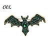 Gothic Bat Brooch Pin Halloween Rhinestone Brooch, Retro Shaped Lapel Dark Aesthetic Clothing Decor Pin, Jewelry Accessory for Bags Scarves