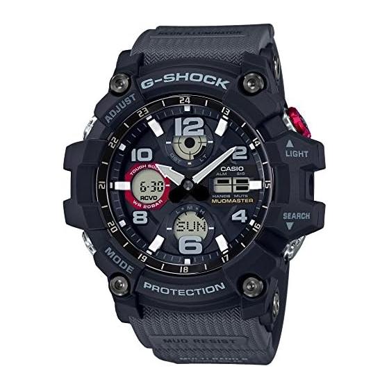 

[Casio] G-Shock Watch [Domestic Genuine Product] MUDMASTER Radio Solar GWG-100-1A8JF Men s Gray