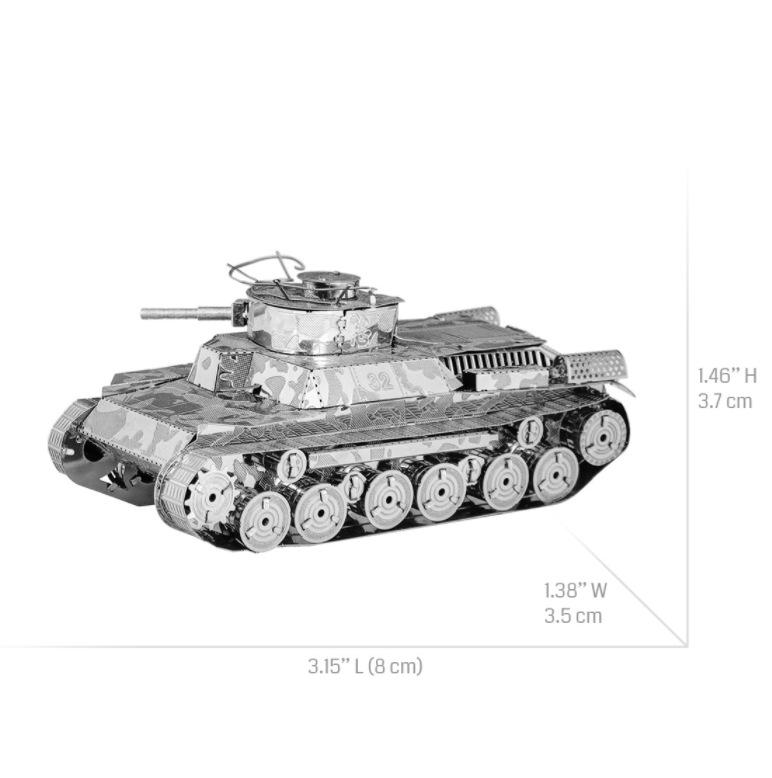 3D Metal Tank Puzzle: DIY Handmade Interlocking Model for Adults - An Educational Toy