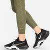Nike Dri-FIT Patterned Side Print Sports Training Quick-Dry Fitness Leggings Women Bottoms Olive-Green DM7259-222