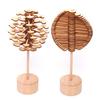 Fibonacci Sequence Wooden Spinning Top Ornament Toy