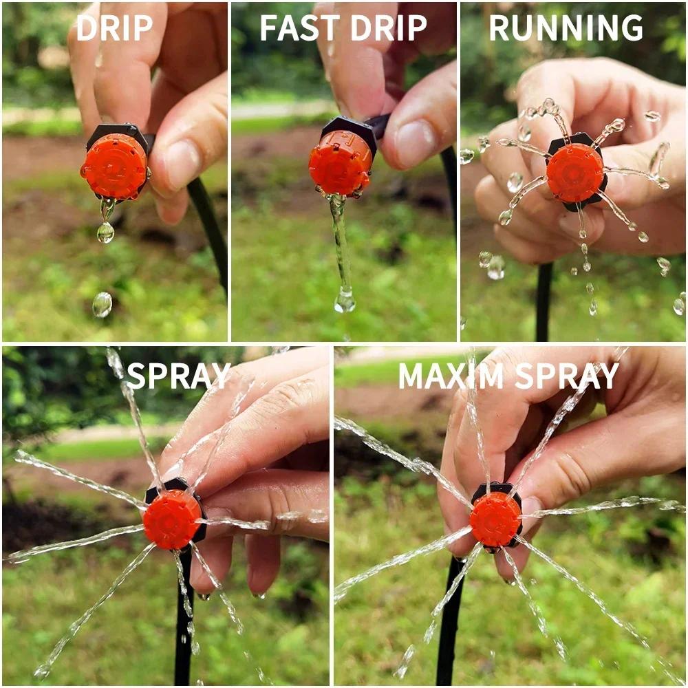 10M-30M DIY Drip Irrigation System Automatic Watering Garden Hose Micro Drip Watering Kits with Adjustable Drippers Greenhouse